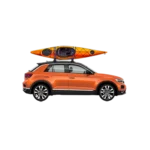 Véhicule orange avec kayak sur le toit, assurance auto (petit icon)
